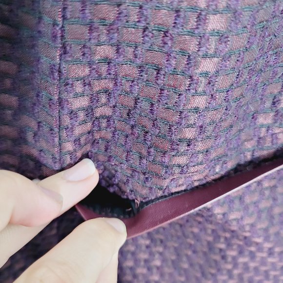 Lafayette 148 New York Purple Textured Blazer - Picture 4 of 12